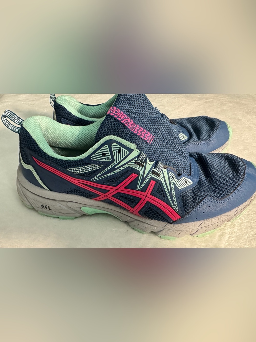 ASICS Gel-Venture 8
Trail Running Shoes Running Sneaker Blue Pink
Grey Women's